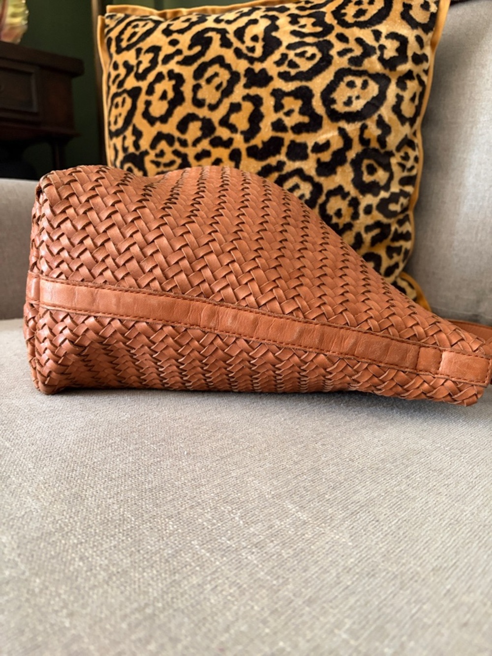 Madewell Woven Leather Tote in Tan - Picture 4 of 9